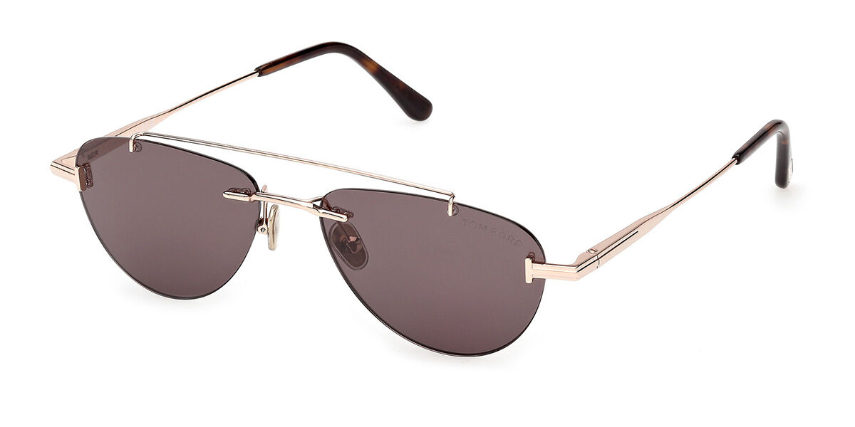Tom Ford FT1356 ASTOR-02 28A, Gold frame, Smoke Grey lenses