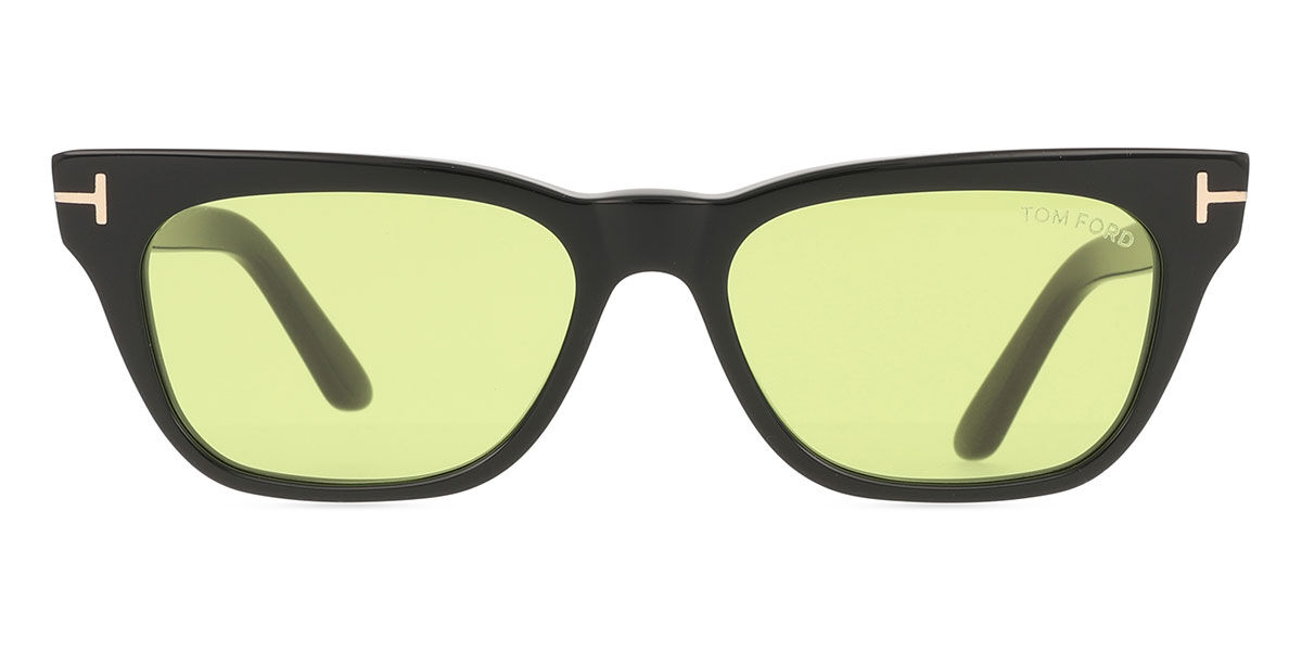 Tom Ford FT1362 PENN-02 01N, Black frame, Yellow Green lenses