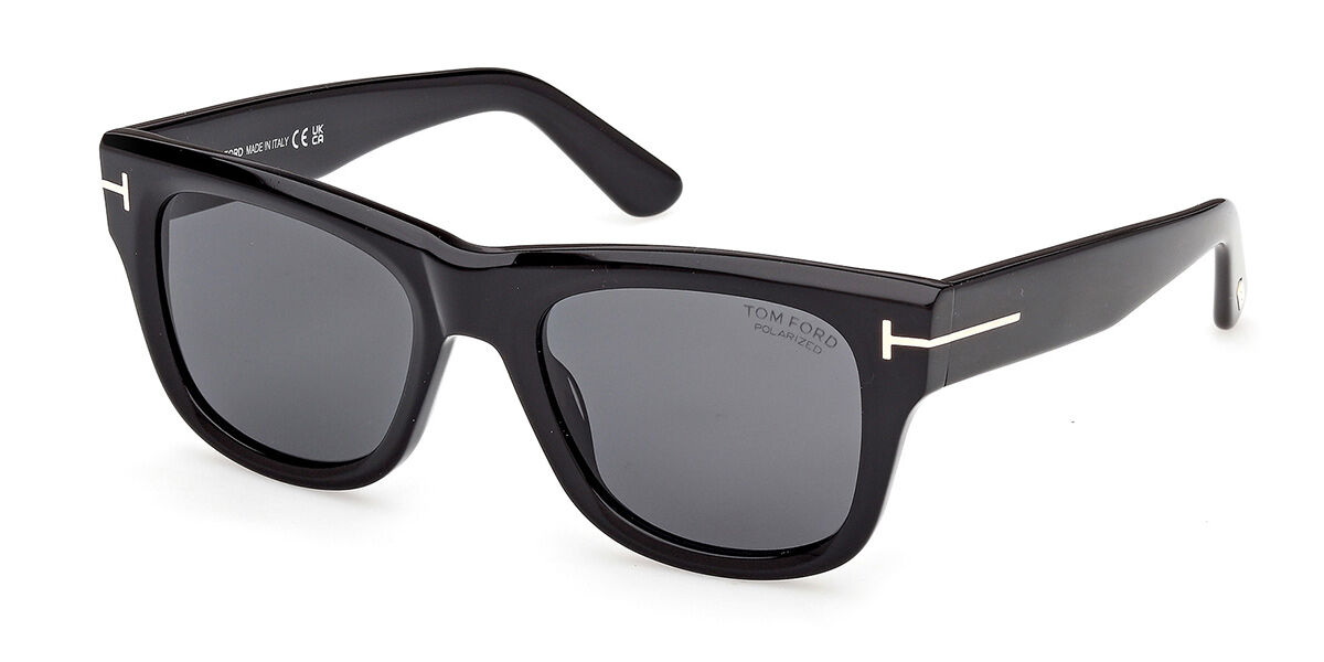 Tom Ford FT1304 FINN-02 Polarized 01D, Black frame, Smoke Grey lenses
