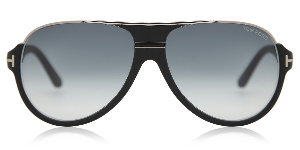 Tom Ford FT0334 DIMITRY 02W, Black frame, Blue lenses