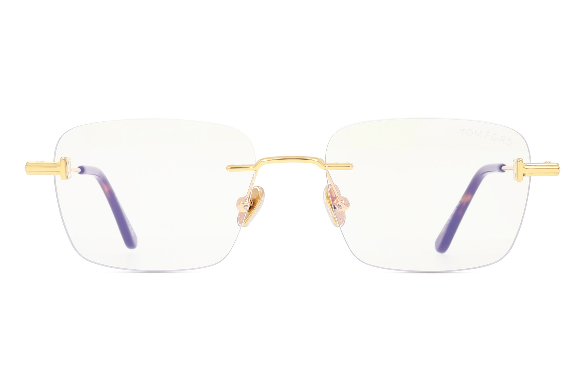 Tom Ford FT6117-B 030 Blue-Light Block, Gold frame
