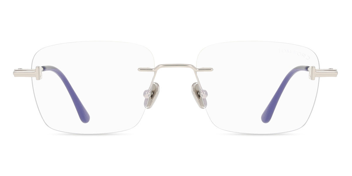 Tom Ford FT6117-B 016 Blue-Light Block, Silver frame