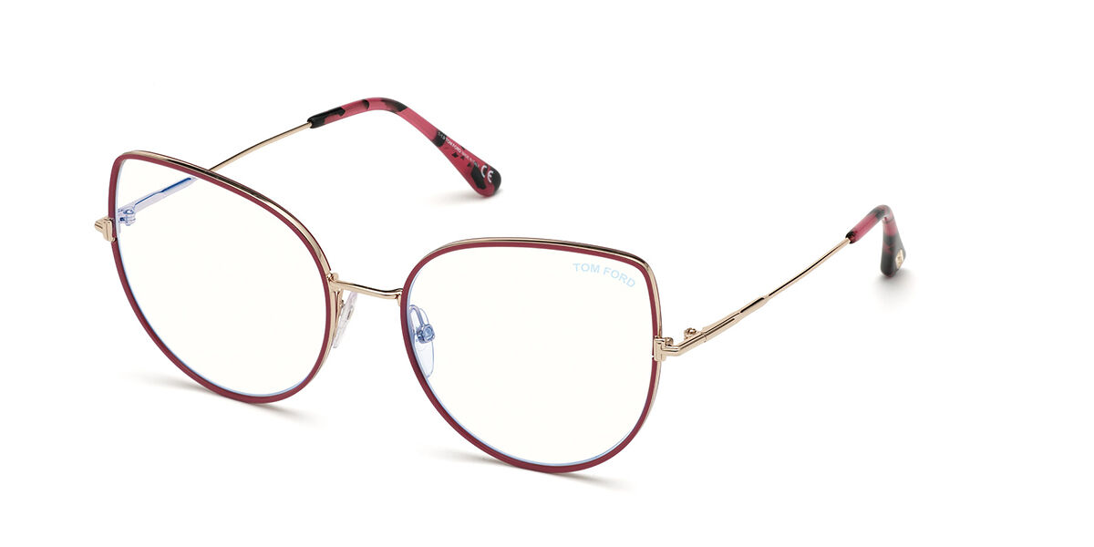 Tom Ford FT5614-B 075 Blue-Light Block, Red frame