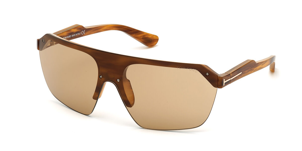 Tom Ford FT0797 RAZOR 55E, Brown frame, Brown lenses