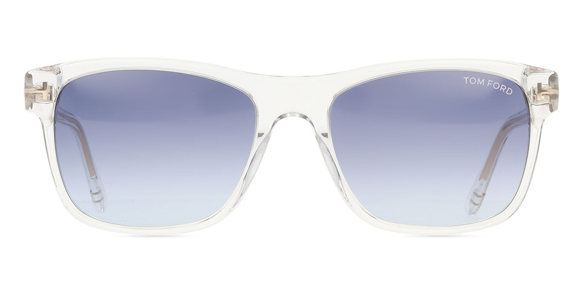 Tom Ford FT0698 GIULIO 26W, Clear frame, Gradient Blue lenses