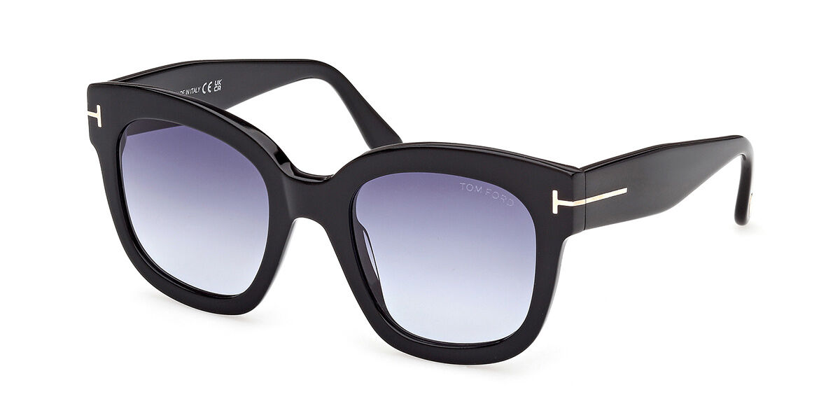 Tom Ford FT0613 BEATRIX-02 01W, Black frame, Gradient Blue lenses