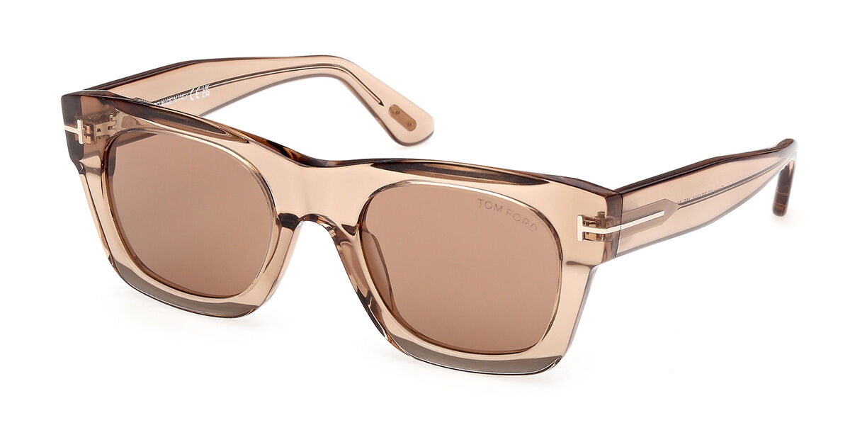 Tom Ford FT1314 EMMA-02 45E, Brown frame, Camel Brown lenses