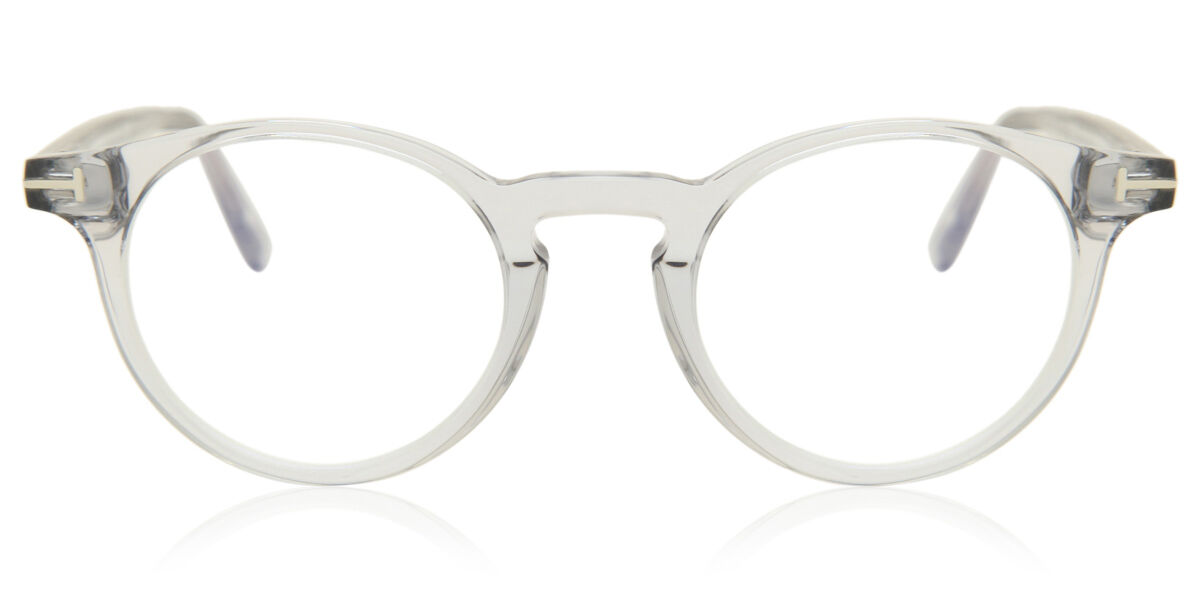Tom Ford FT5557-B 020 Blue-Light Block, Clear frame