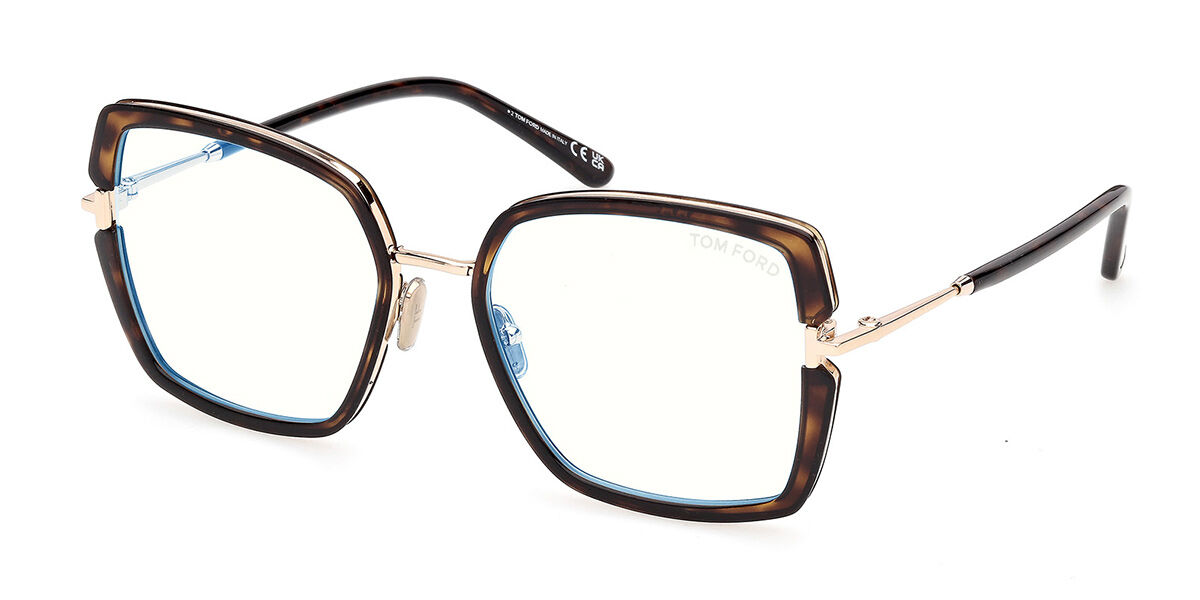 Tom Ford FT5985-B 052 Blue-Light Block, Tortoiseshell frame