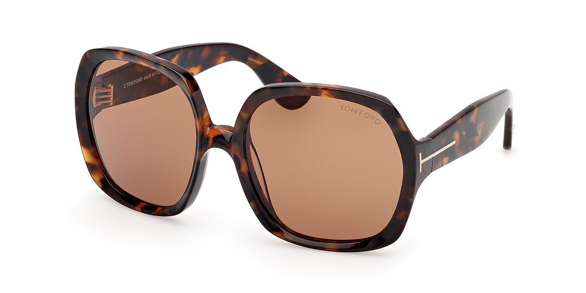 Tom Ford FT1221 SAFFRON 52E, Tortoiseshell frame, Bronze Brown lenses