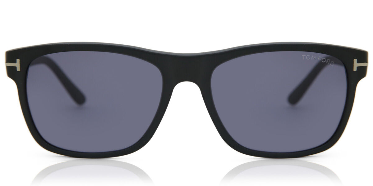 Tom Ford FT0698 GIULIO 02V, Black frame, Blue lenses