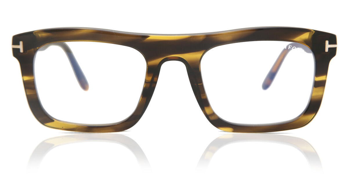 Tom Ford FT5757-B 055 Blue-Light Block, Tortoiseshell frame