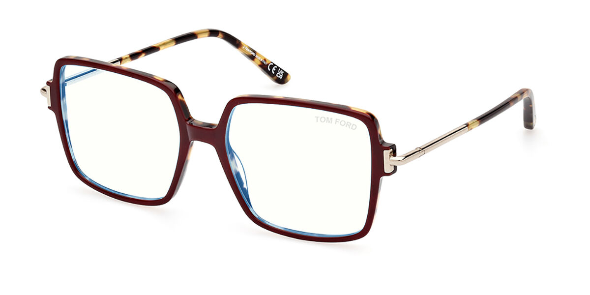 Tom Ford FT5915-B 071 Blue-Light Block, Burgundy frame