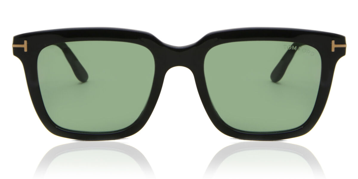 Tom Ford FT0646 01N, Black frame, Green lenses