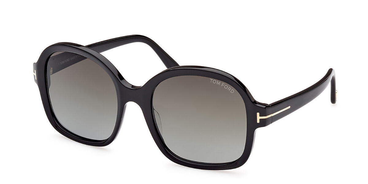 Tom Ford FT1034 HANLEY 01B, Black frame, Smoke Gradient Dark Grey lenses