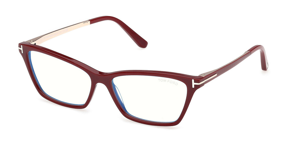Tom Ford FT6135-B 069 Blue-Light Block, Burgundy frame