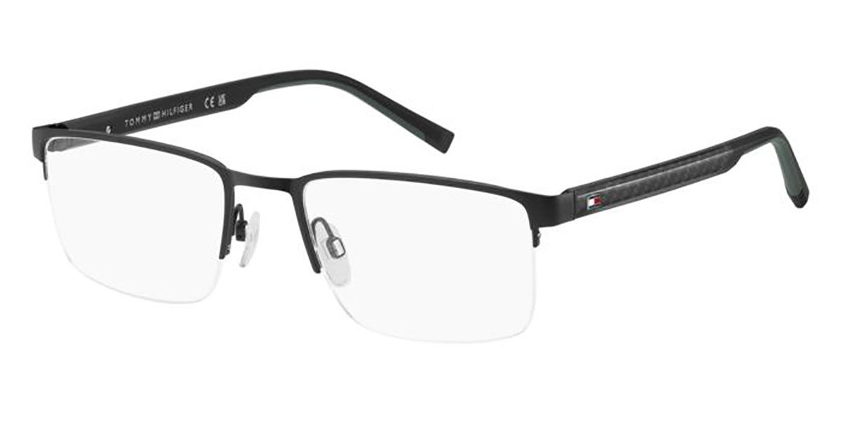 Tommy Hilfiger TH 2316 003 Men's Eyeglasses Black Size 55 (Frame Only) - Blue Light Block Available