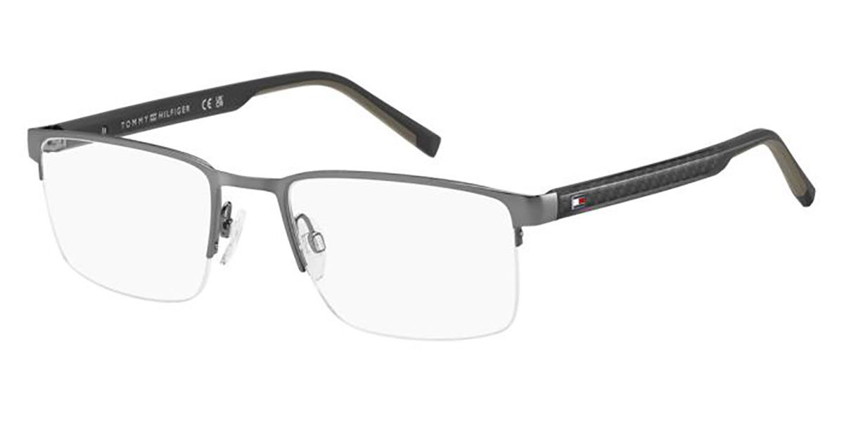 Tommy Hilfiger TH 2316 R80 Men's Eyeglasses Gunmetal Size 55 (Frame Only) - Blue Light Block Available