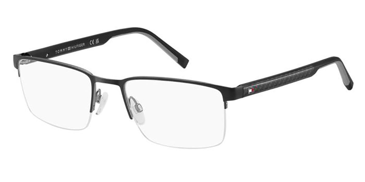 Tommy Hilfiger TH 2316 124 Men's Eyeglasses Black Size 55 (Frame Only) - Blue Light Block Available