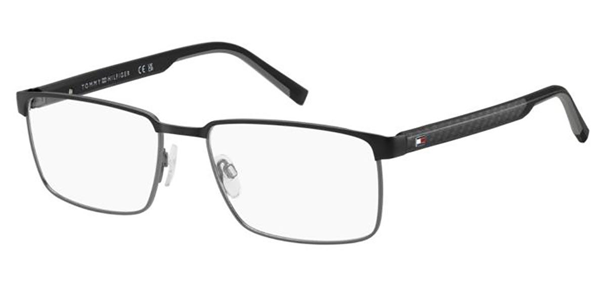 Tommy Hilfiger TH 2317 807 Men's Eyeglasses Black Size 57 (Frame Only) - Blue Light Block Available
