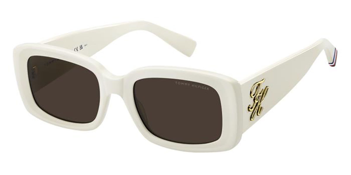 Tommy Hilfiger TH 2343/S SZJ/70, White frame, Brown lenses