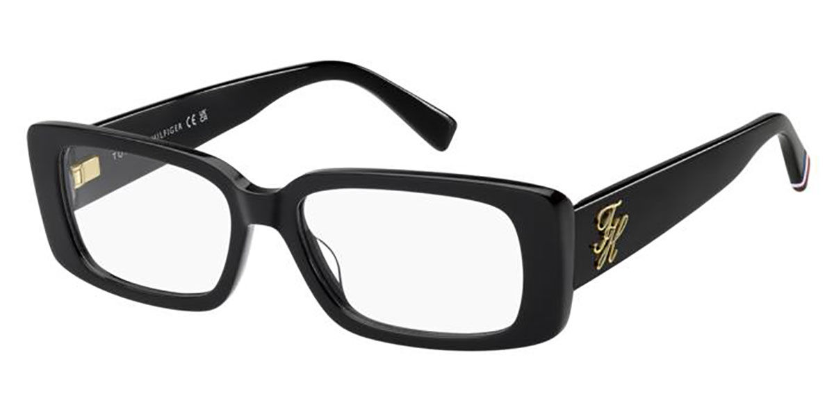 Tommy Hilfiger TH 2345 807 Women's Eyeglasses Black Size 53 (Frame Only) - Blue Light Block Available