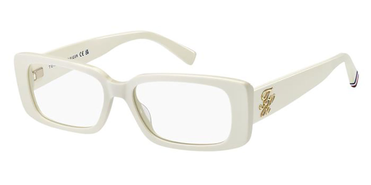 Tommy Hilfiger TH 2345 SZJ Women's Eyeglasses White Size 53 (Frame Only) - Blue Light Block Available