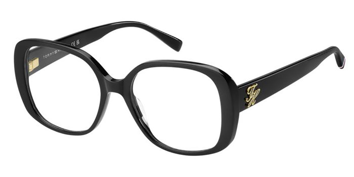 Tommy Hilfiger TH 2346 807 Women's Eyeglasses Black Size 53 (Frame Only) - Blue Light Block Available