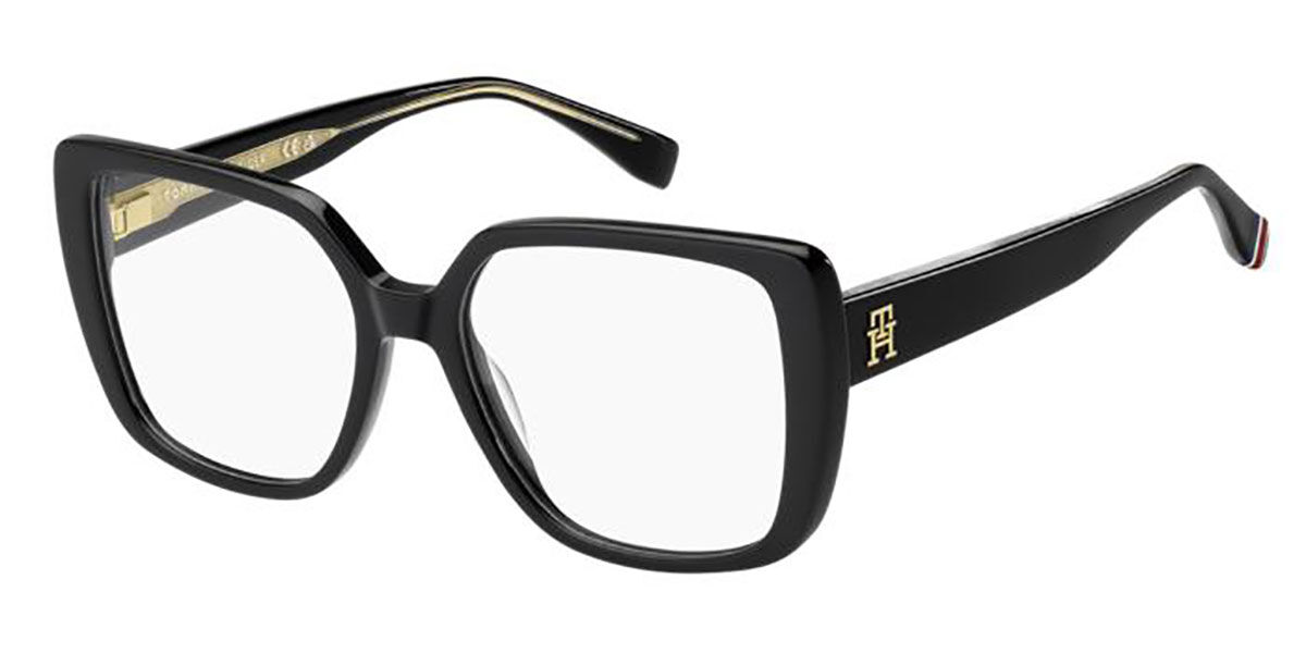 Tommy Hilfiger TH 2348 807 Women's Eyeglasses Black Size 53 (Frame Only) - Blue Light Block Available