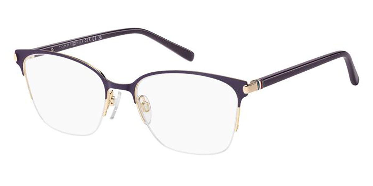 Tommy Hilfiger TH 2352 BSU Women's Eyeglasses Purple Size 53 (Frame Only) - Blue Light Block Available
