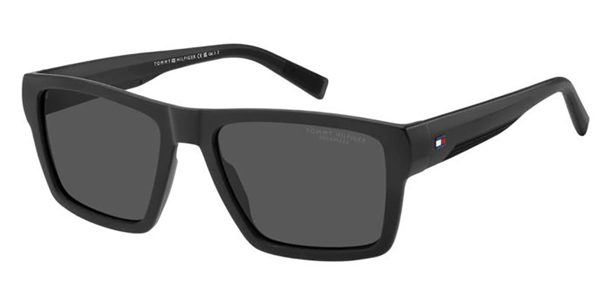 Tommy Hilfiger TH 2324/S Polarized 807/M9 Men's Sunglasses Black Size 56