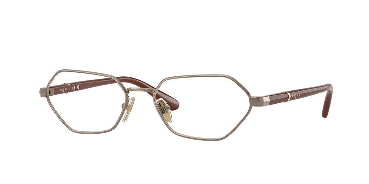 Vogue Eyewear VO4350 5138 Women's Eyeglasses Brown Size 52 (Frame Only) - Blue Light Block Available