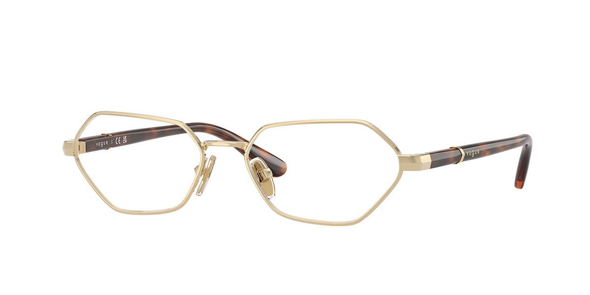 Vogue Eyewear VO4350 848 Women's Eyeglasses Gold Size 52 (Frame Only) - Blue Light Block Available
