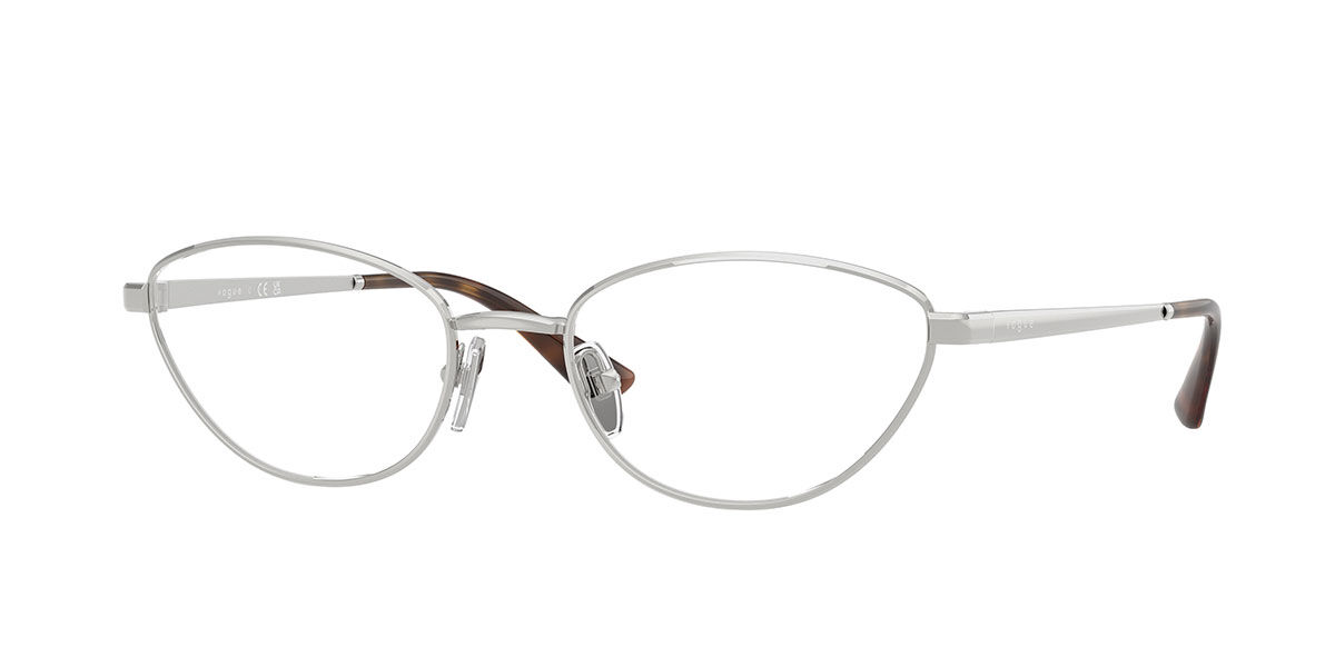 Vogue Eyewear VO4355 323 Women's Eyeglasses Silver Size 52 (Frame Only) - Blue Light Block Available