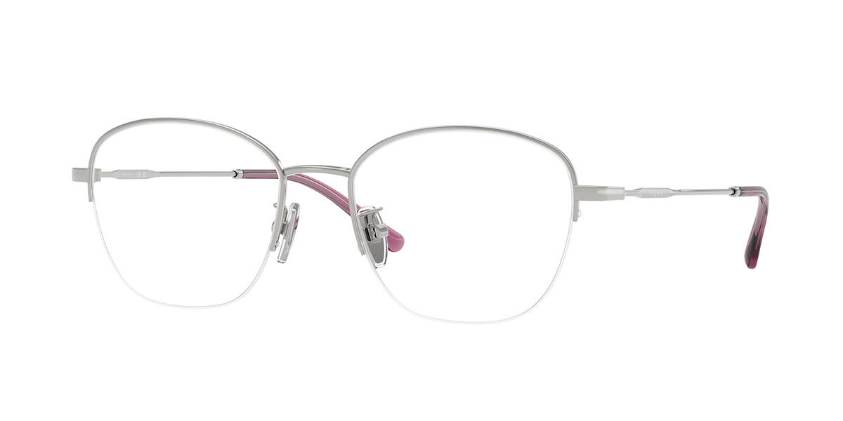 Vogue Eyewear VO4357D Asian Fit 323 Women's Eyeglasses Silver Size 53 (Frame Only) - Blue Light Block Available