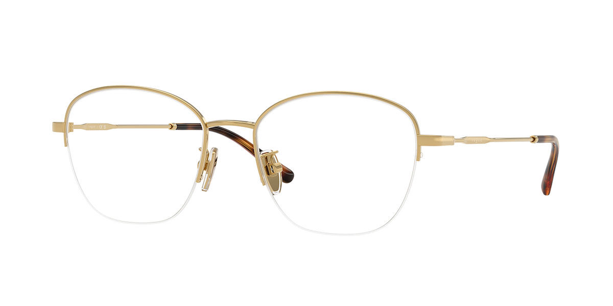 Vogue Eyewear VO4357D Asian Fit 280 Women's Eyeglasses Gold Size 53 (Frame Only) - Blue Light Block Available
