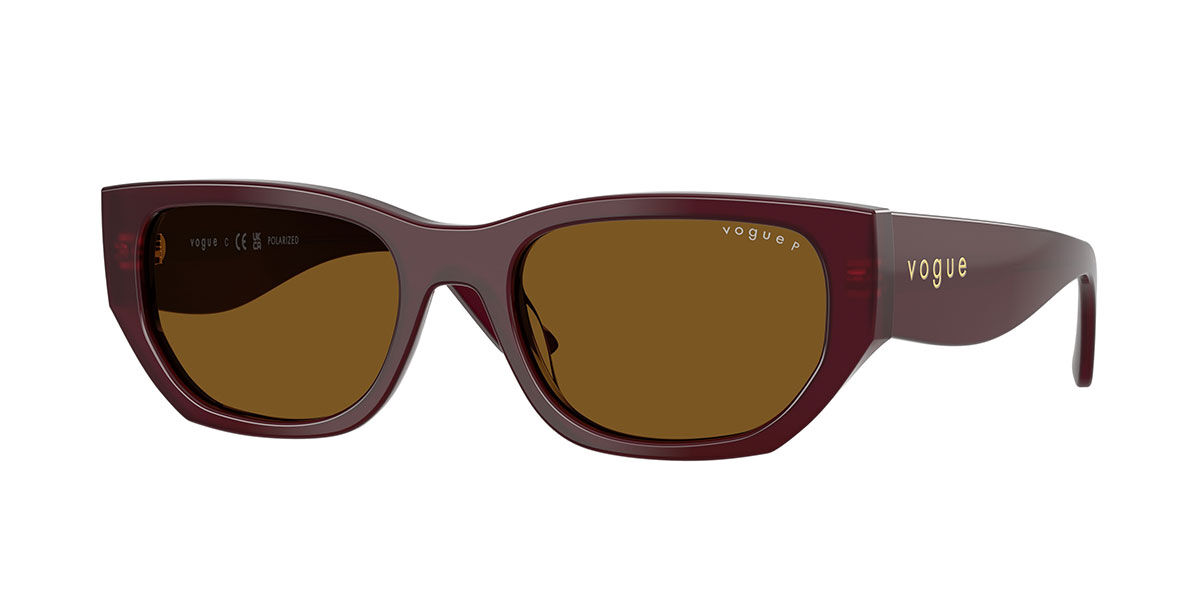 Vogue Eyewear VO5586S Polarized 328483 Women's Sunglasses Burgundy Size 53