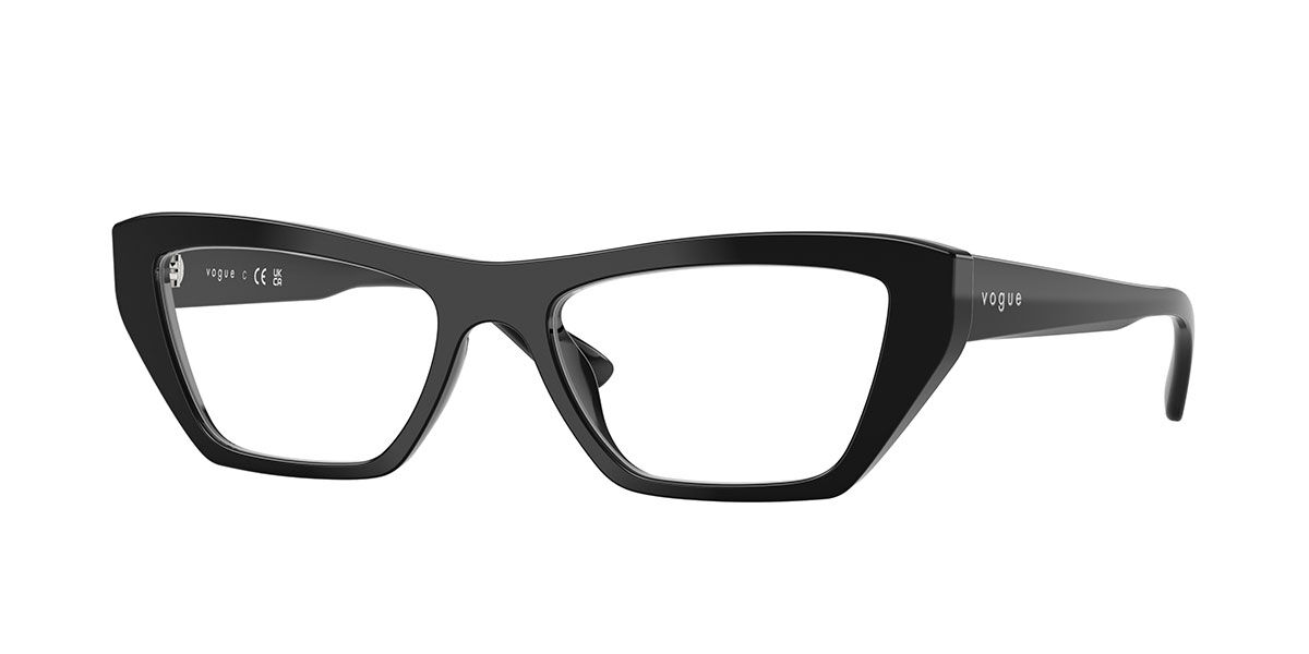 Vogue Eyewear VO5701U W44 Women's Eyeglasses Black Size 51 (Frame Only) - Blue Light Block Available