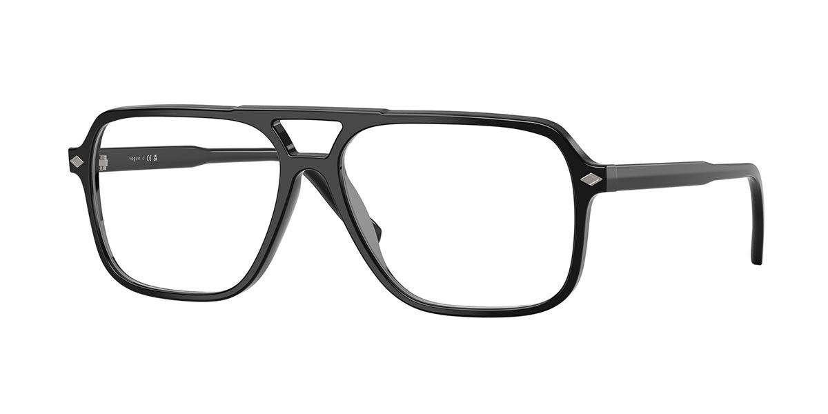 Vogue Eyewear VO5709 W44 Men's Eyeglasses Black Size 55 (Frame Only) - Blue Light Block Available