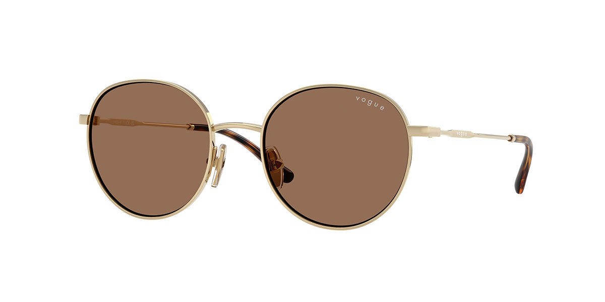 Vogue Eyewear VJ1002 Kids 848/73, Gold frame, Dark Brown lenses