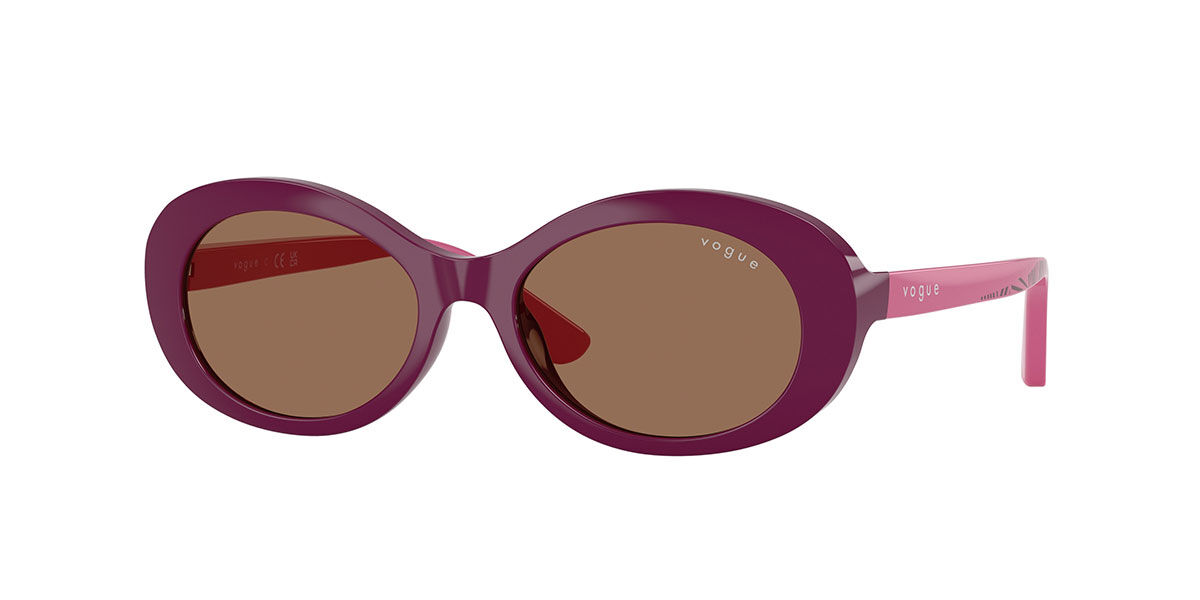 Vogue Eyewear VJ2032 Kids 321373, Purple frame, Dark Brown lenses