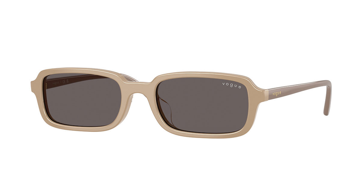 Vogue Eyewear VO5666SF Asian Fit 326887, Brown frame, Smoke Black lenses