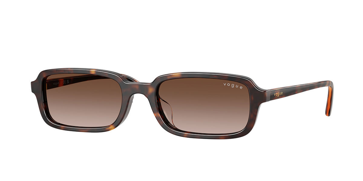 Vogue Eyewear VO5666SF Asian Fit W65613, Tortoiseshell frame, Gradient Brown lenses