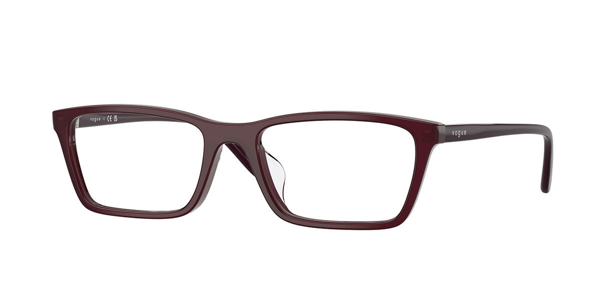 Vogue Eyewear VO5667F Asian Fit 2426 Women's Eyeglasses Burgundy Size 54 (Frame Only) - Blue Light Block Available
