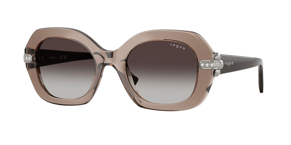 Vogue Eyewear VO5706SB 29408G, Brown frame, Gradient Grey lenses
