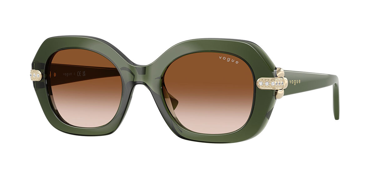 Vogue Eyewear VO5706SB 328713, Green frame, Gradient Brown lenses