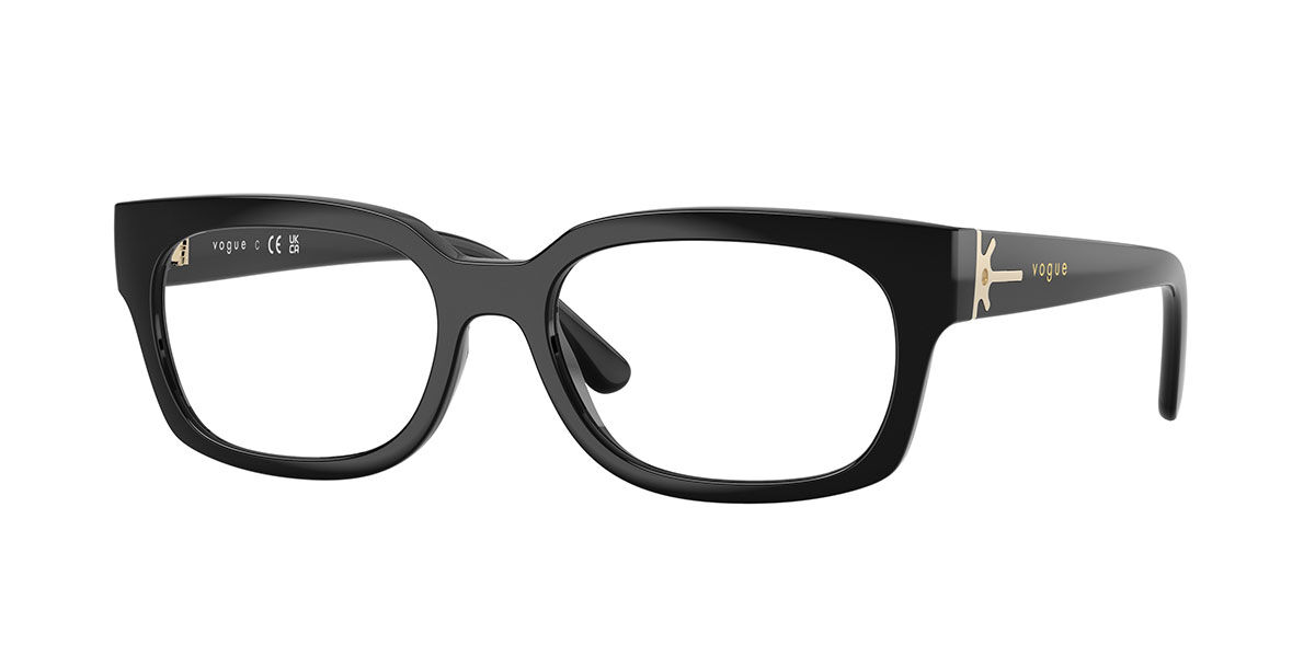 Vogue Eyewear VO5689F Asian Fit W44, Black frame