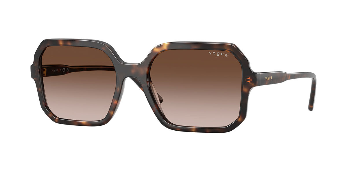 Vogue Eyewear VO5696SF Asian Fit 238613, Tortoiseshell frame, Gradient Brown lenses