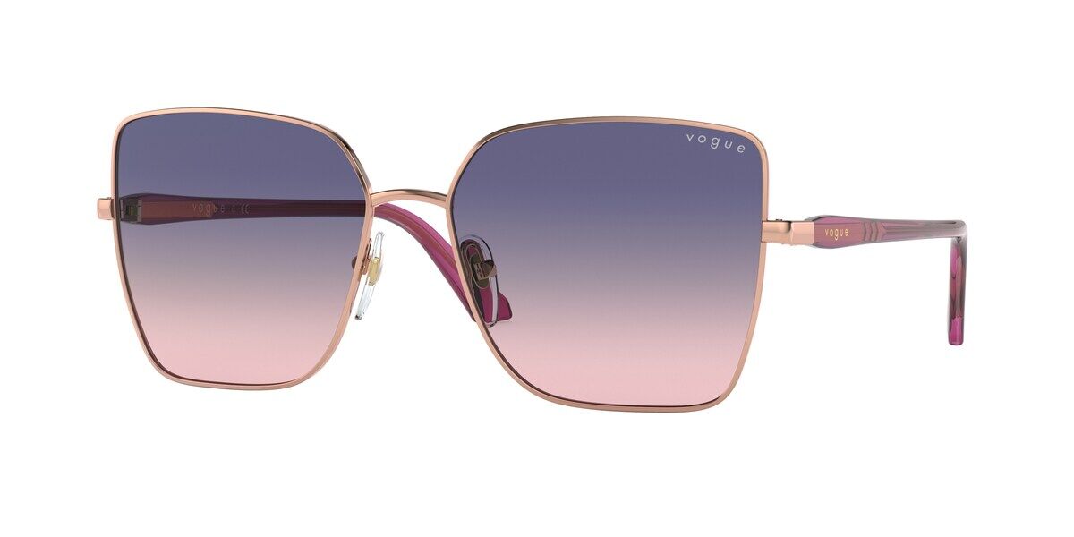 Vogue Eyewear VO4199S 5075I6, Gold frame, Pink Gradient Blue lenses