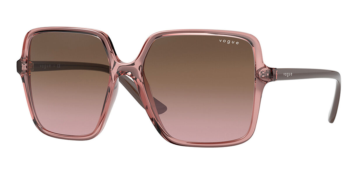 Vogue Eyewear VO5352SF Asian Fit 288314, Gold frame, Gradient Purple Brown lenses